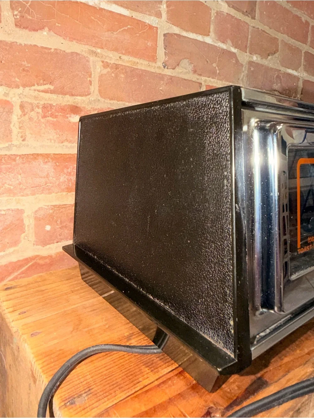 Vintage Toast-R-Oven Countertop Toaster Oven with Orange Accents